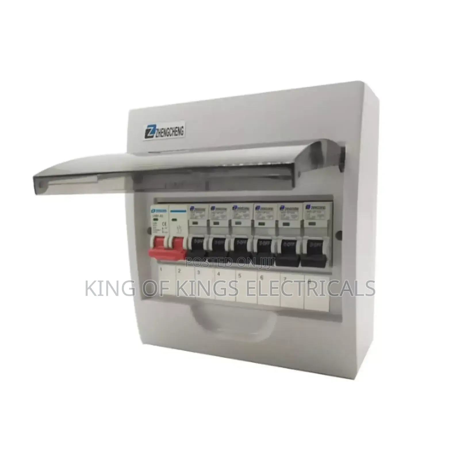 Surface Mount Distribution Box – 8 Way With Main Switch