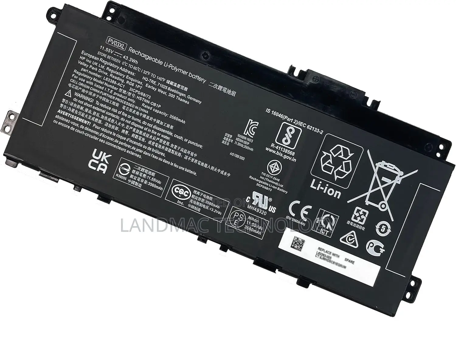 Genuine Pp03xl Battery for Hp Pavilion 13