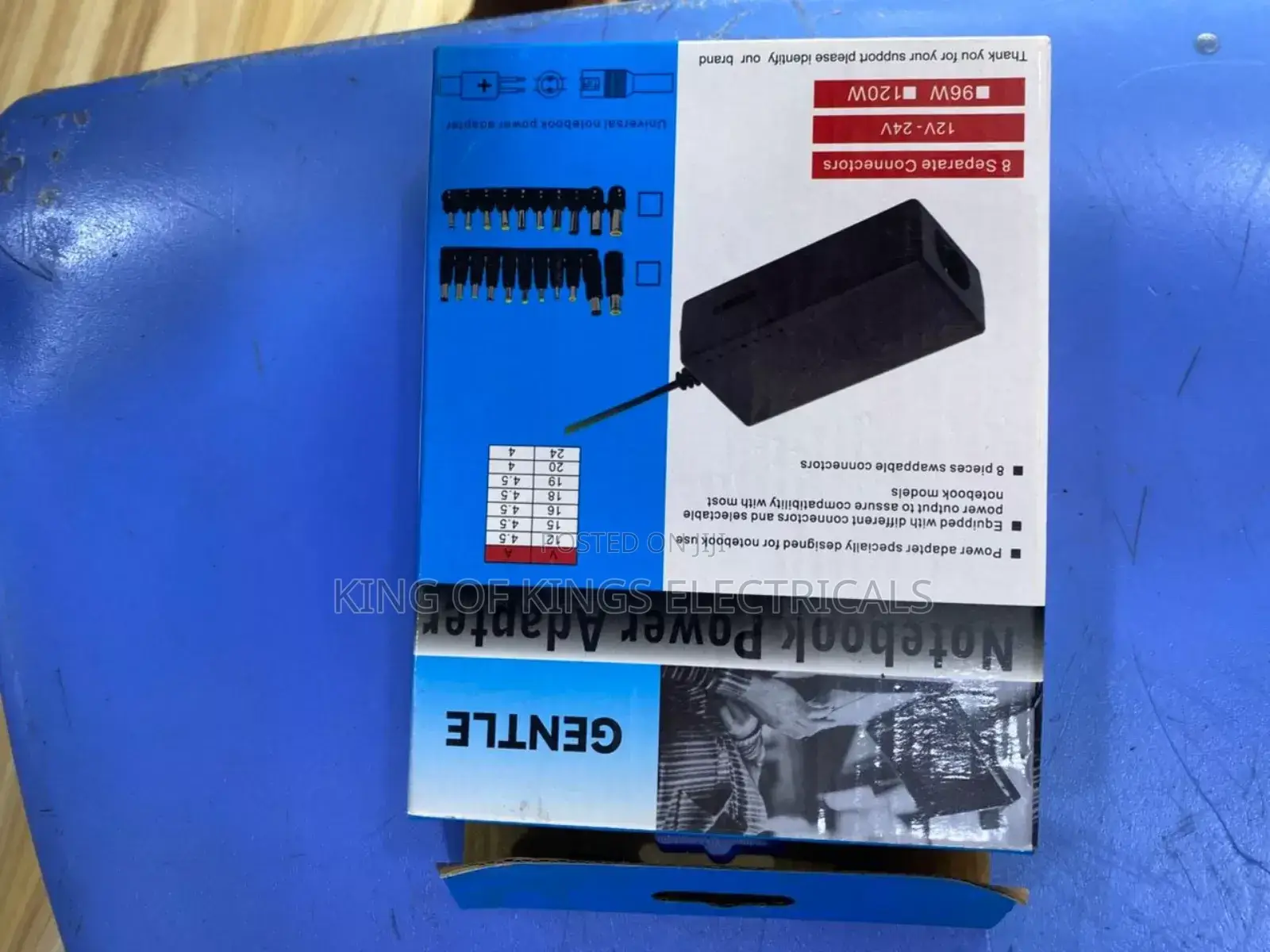 Gentle Universal Laptop Power Adapter – 96w/120w With 8 Connectors