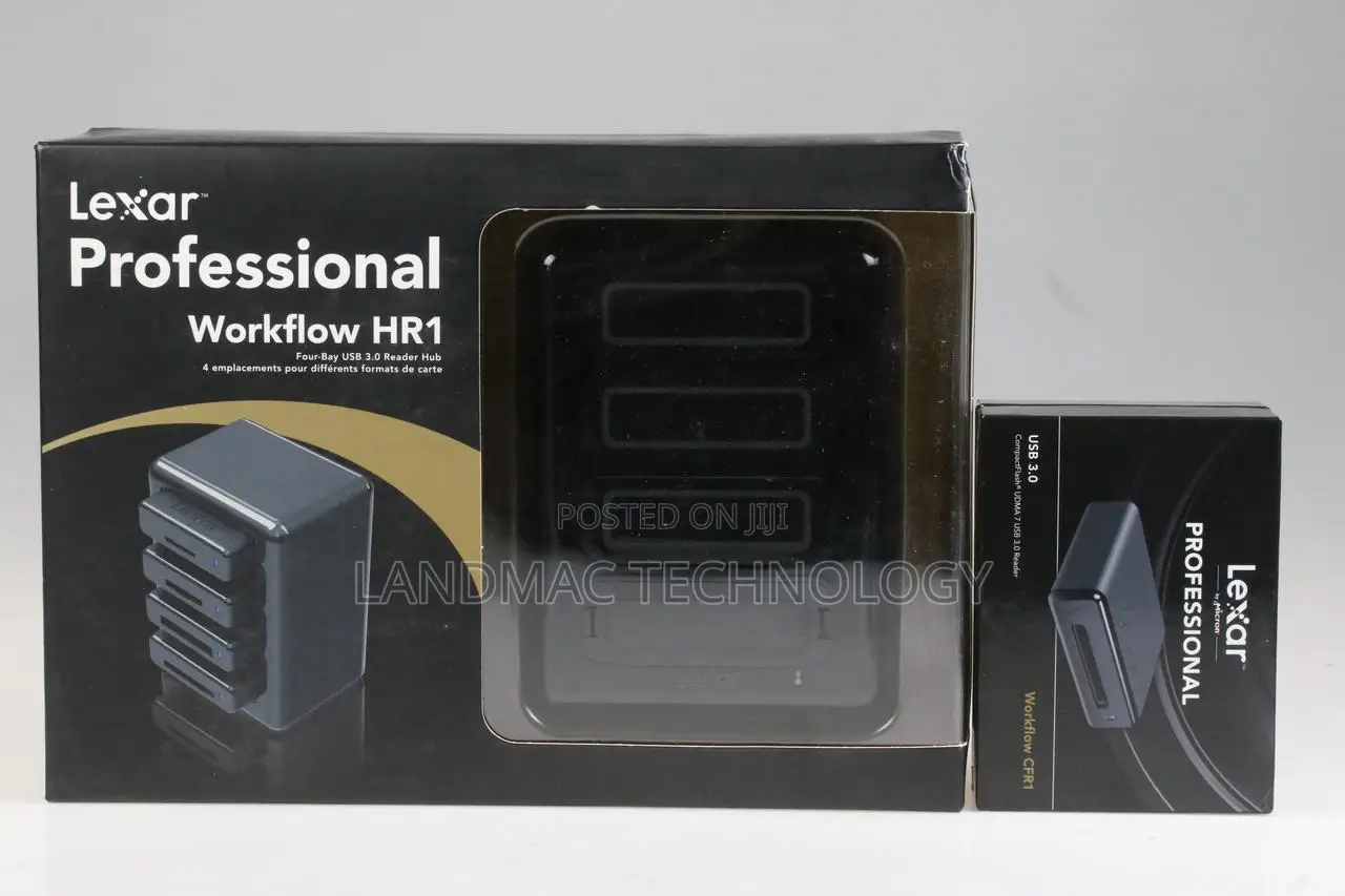 Lexar Professional Workflow Hr1 Four-bay Usb 3.0 Reader Hub - Black
