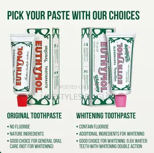 Euthymol Original / Whitening Toothpaste 75ml