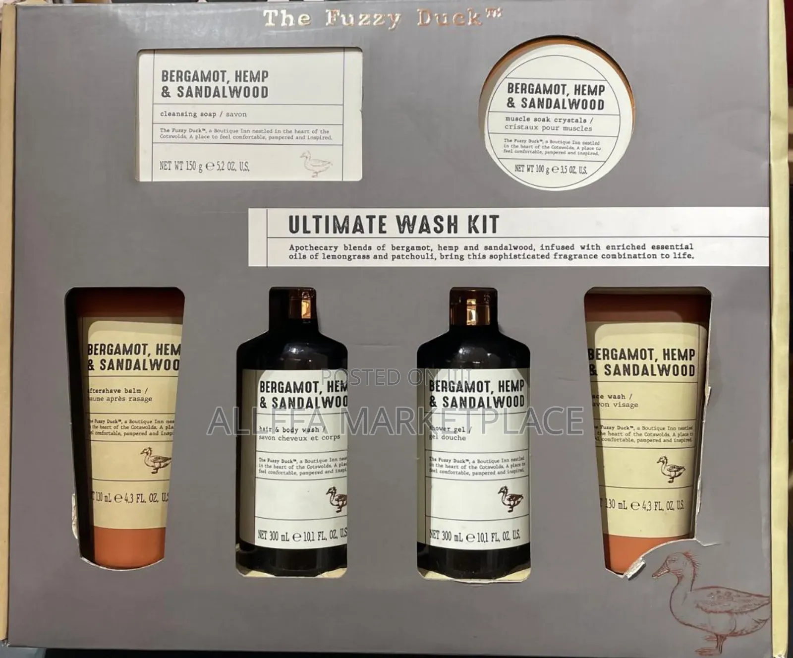 Bergamont, Hemp and Sandalwood Gift Set for Men