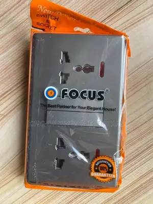 Focus 2-Gang Universal Socket With Switch – Elegant Wall Socket