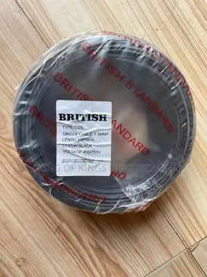 British Standard 1.5mm Single Core Electrical Cable –100 Yards (Black)