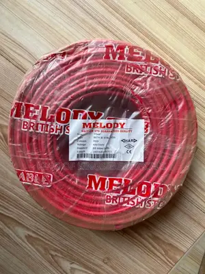 British Melody 10mm Single Core Electrical Cable – 100 Yards (Red)