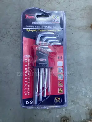Full Set Allen Key (Hex Key)(Small Size) – 9 Pieces Cr-v Steel
