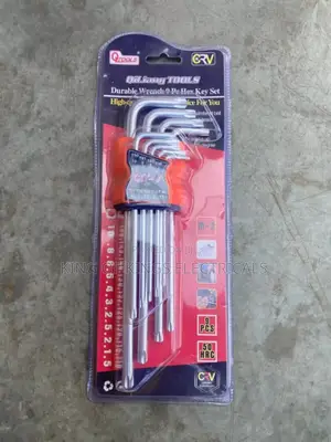 Full Set Allen Key (Hex Key)(Big Size) – 9 Pieces Cr-v Steel
