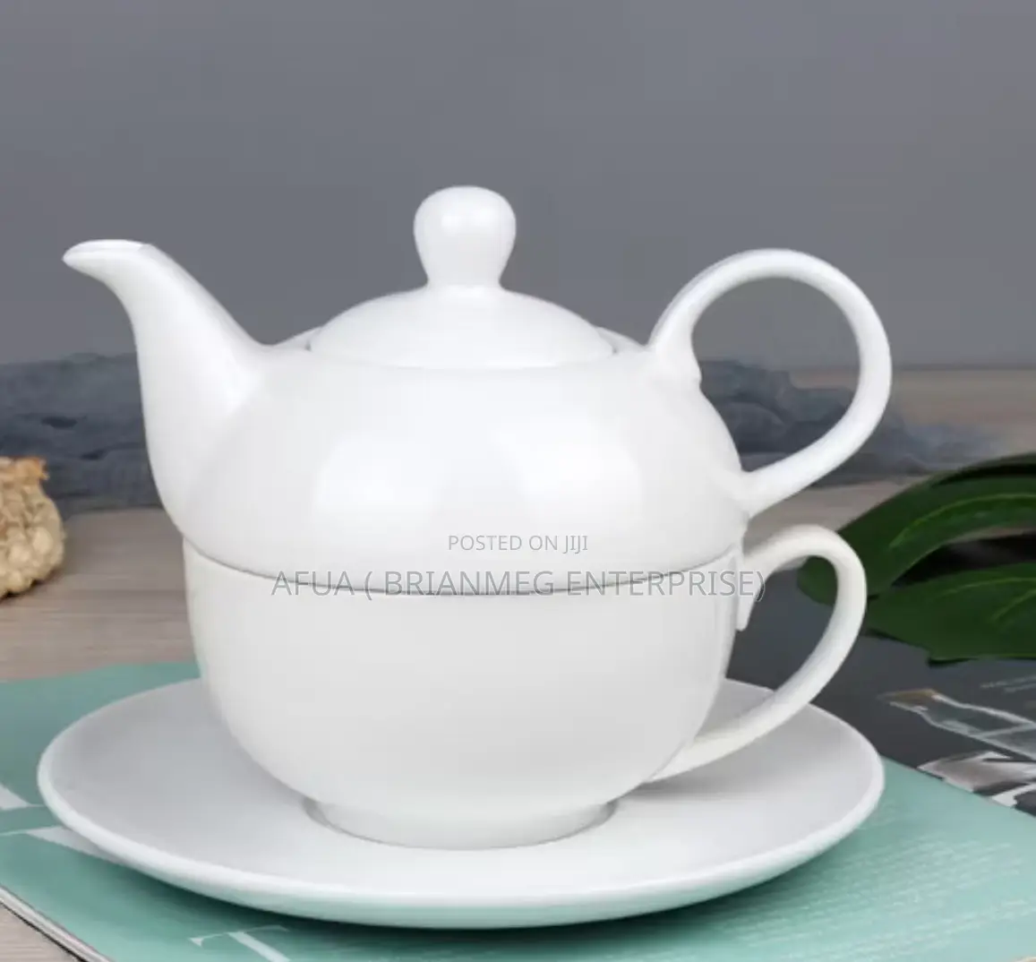 Stackable Teacup and Teapot