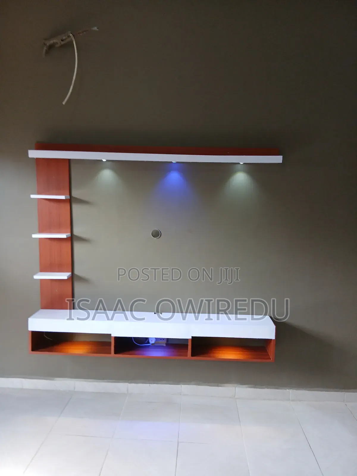 Television Wall Unit With Lighting System