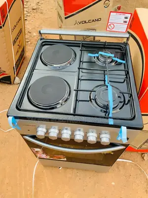 Uses 2 Electric Plates 2 Gas, 50x50 Valcano Cooker