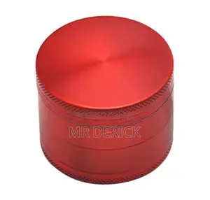 Red Mini 40mm 4 Layers Dry Herb Grinder or Crusher Metal Zinc Alloy