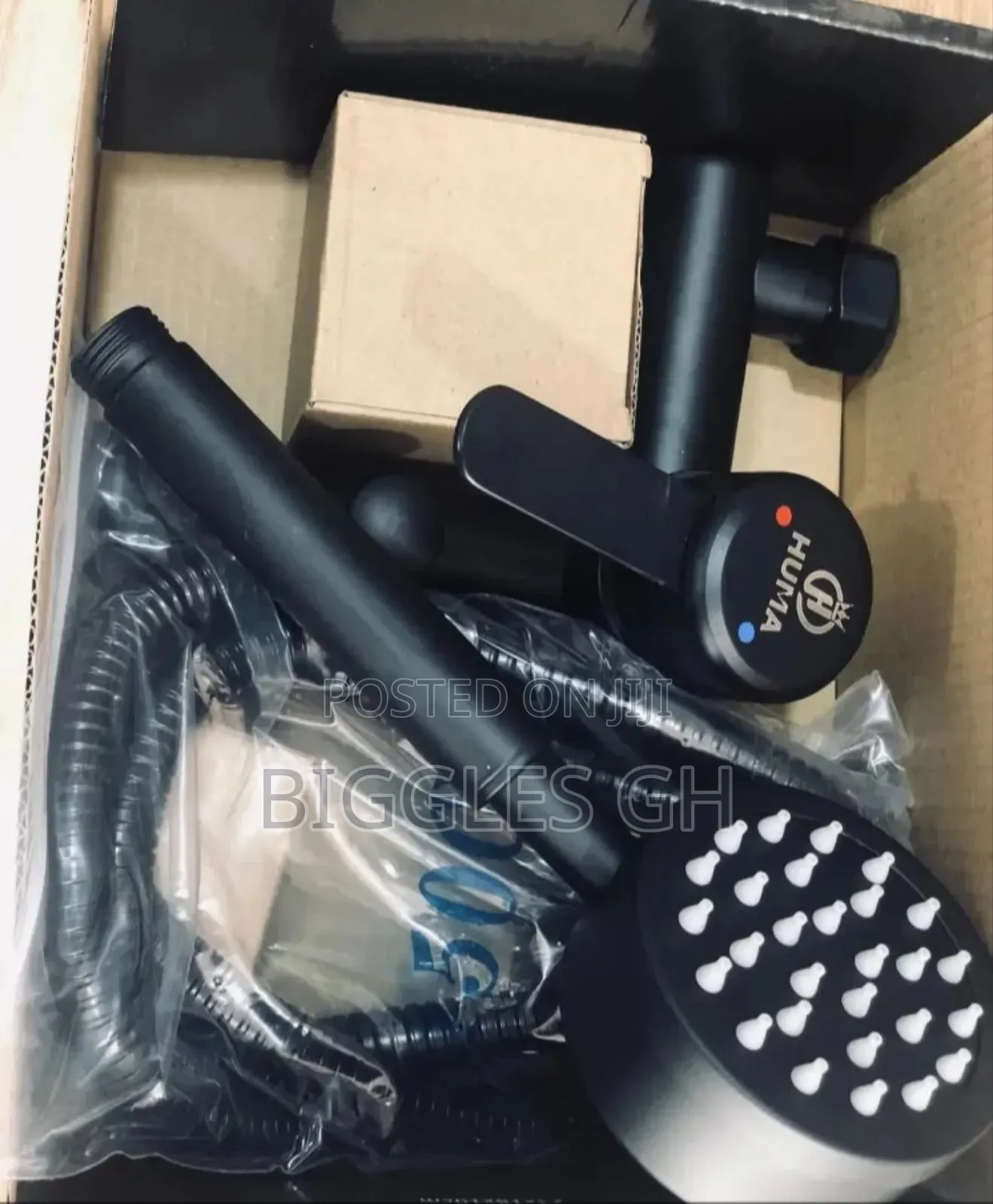 2 in 1 Telephone Shower - Black