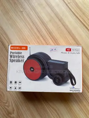 Portable Wireless Bluetooth Speaker – Model 206 With Fm Usb Support