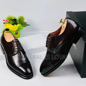 Tom Ford Derby Coffee Men Leather Shoe