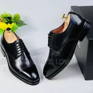 Tom Ford Derby Black Men Leather Shoe
