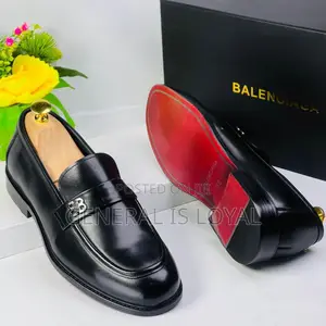 Balenciaga Black Men Classic Loafers Shoes