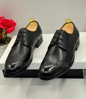 Pierre Cardin Black Leather Lace Men Shoe