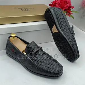 Polo Black Men Leather Loafers