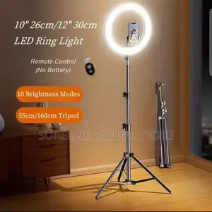 12 Inches Led Ring Light With Stand,