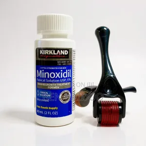 Kirkland Men's Hair Oil and Derma Roller Hair Growth Needle