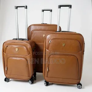 Leather Travel Bag 3-Set(Sleek Beautiful Designs)