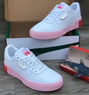Quality Puma Cali White/Pink Sneakers
