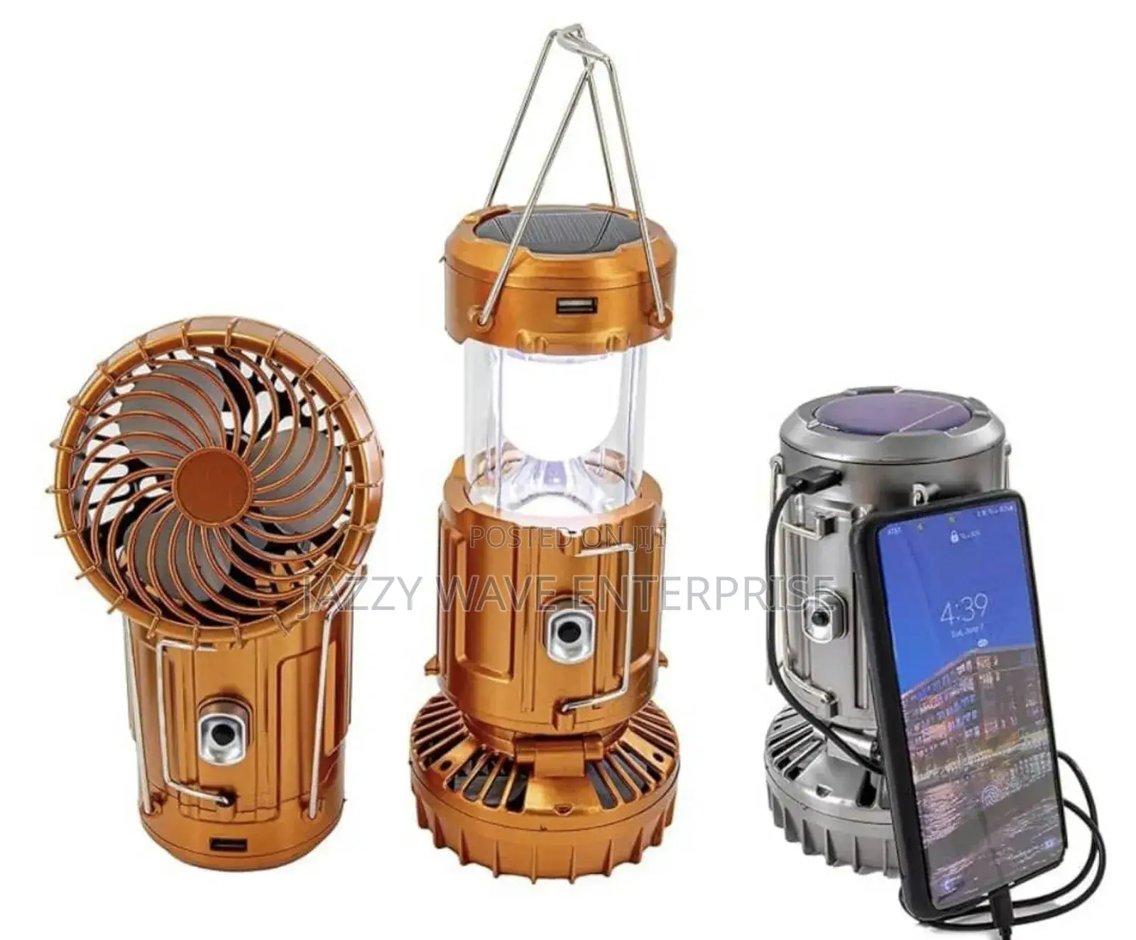 Rechargeable Lamp Plus Fan