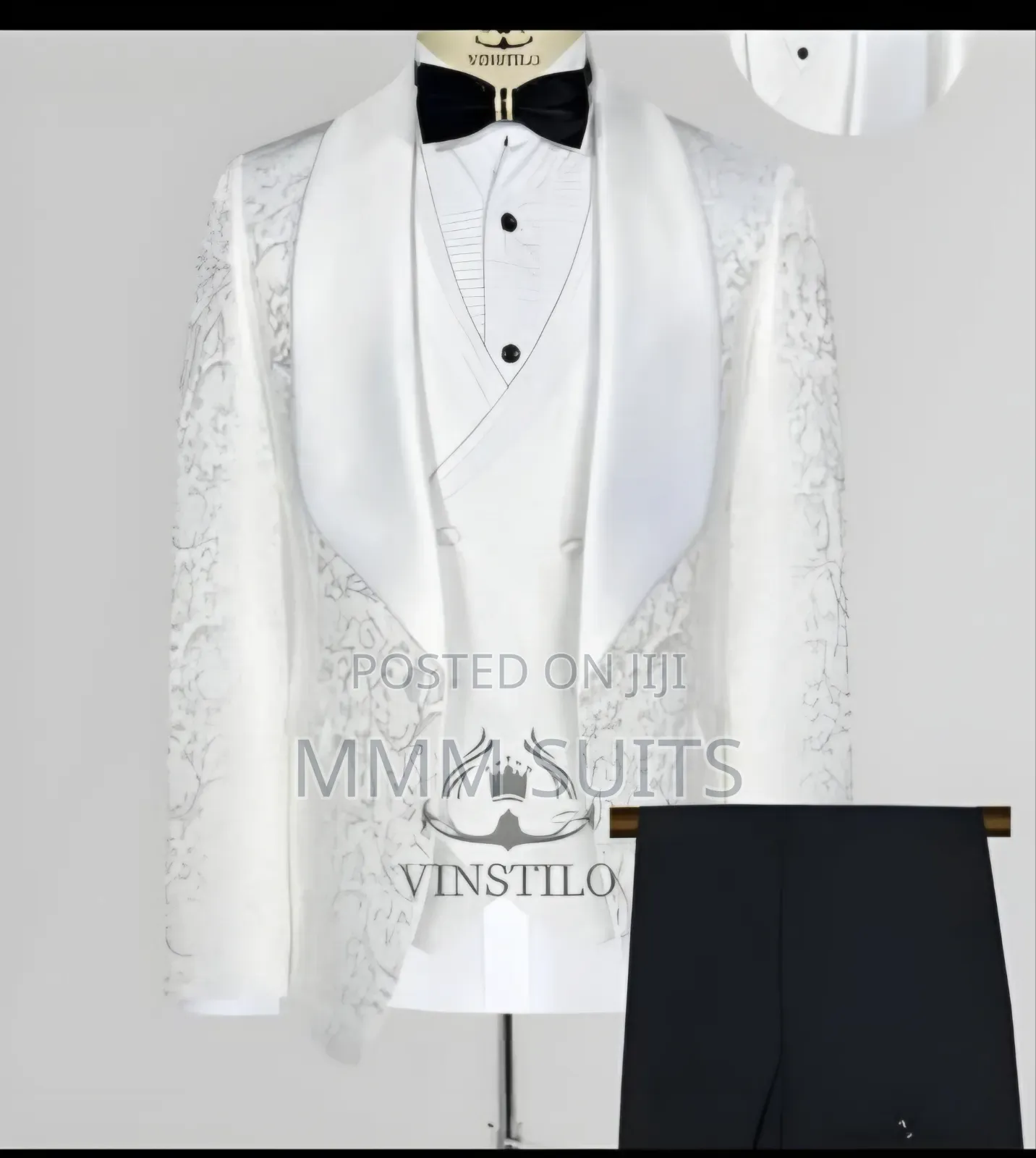 3-Piece Elegant Tuxedo Off-White Men Suit for Weddings From Turkey