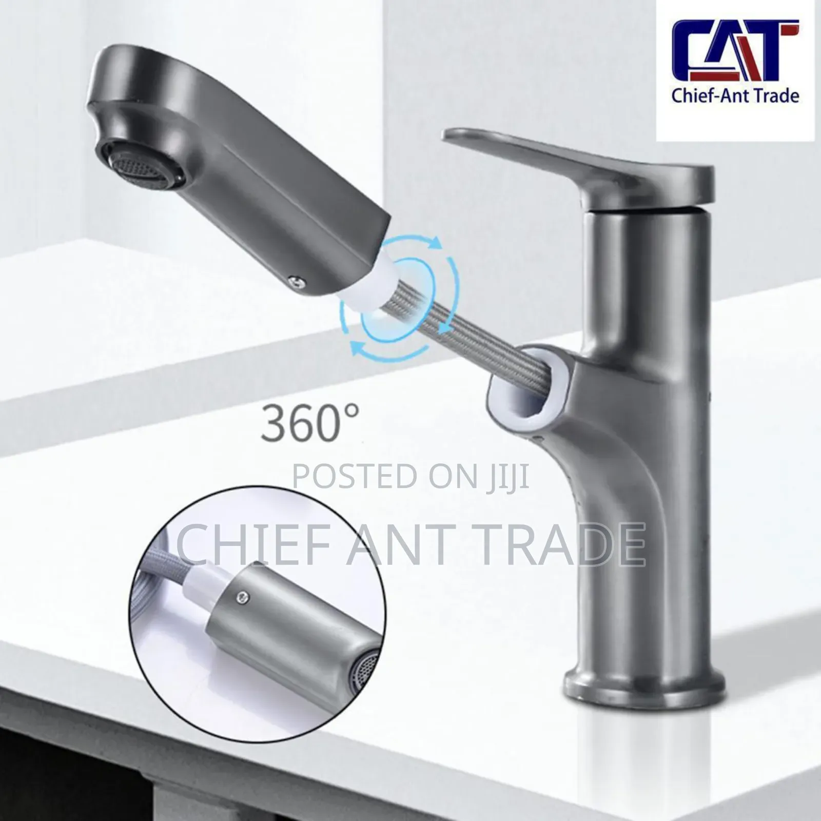 Pull to Spray Faucet. Universal