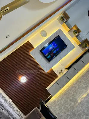 Original Modern Led Tv Stand With Led Tv Board and Wall Panels