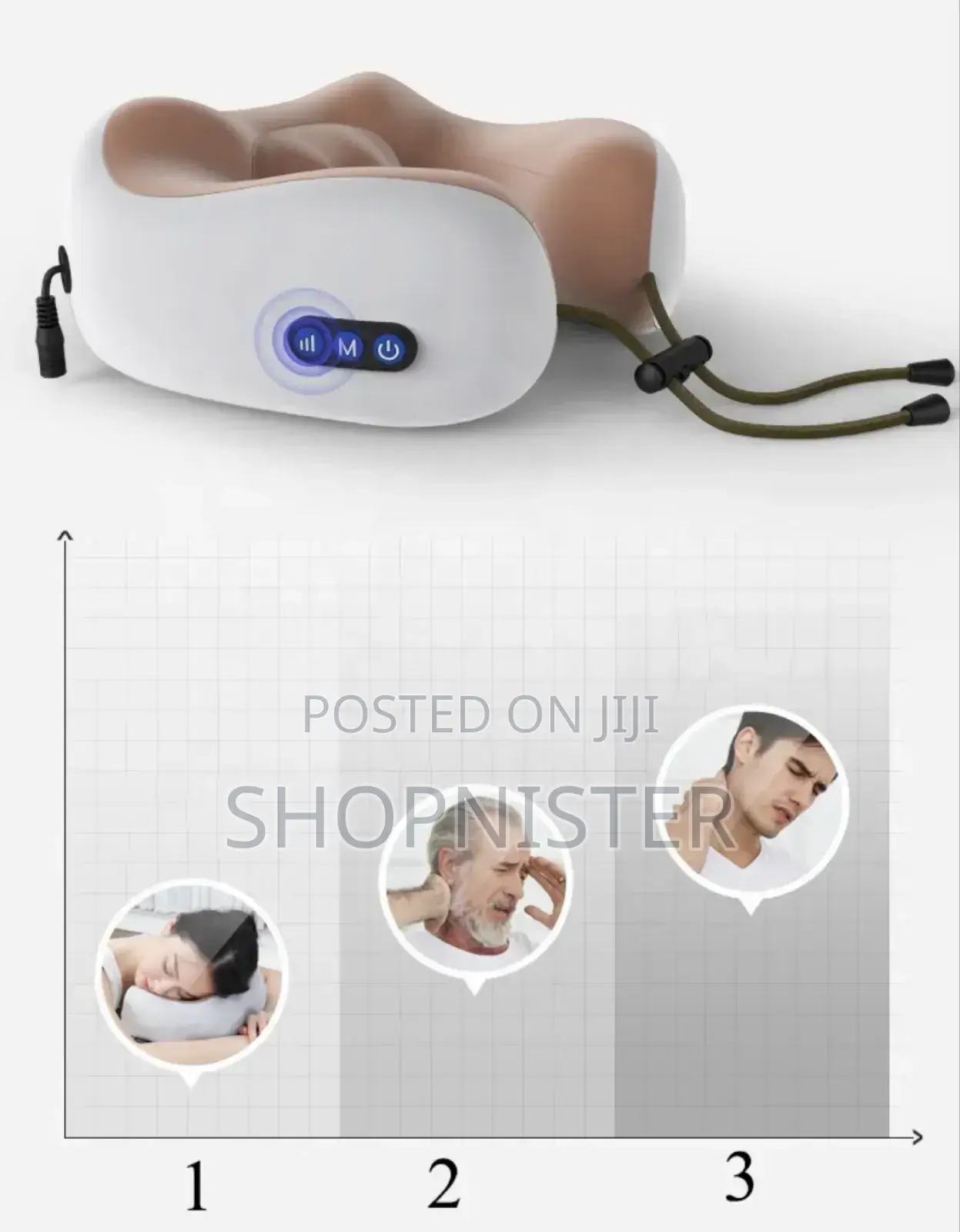 U Neck Massage Rechargeable Pillow Form