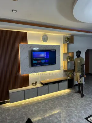 Original Modern Led Tv Stand With Led Tv Board and Wall Panels