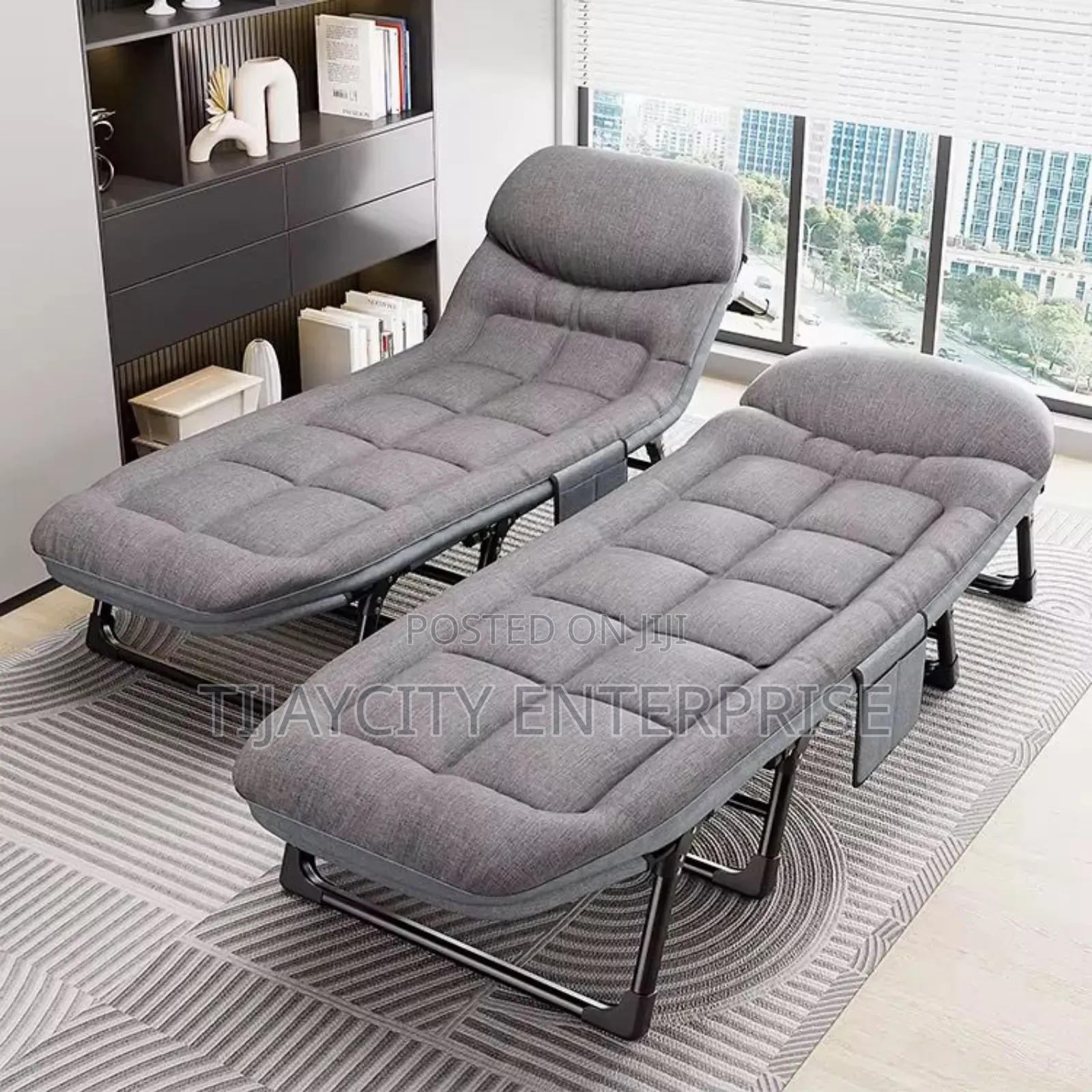 Multifunctional Reclining Foldable Bed/Chair