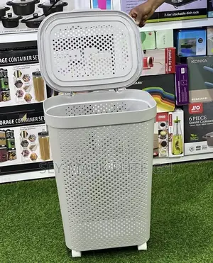 Laundry Basket With Lid Wheels