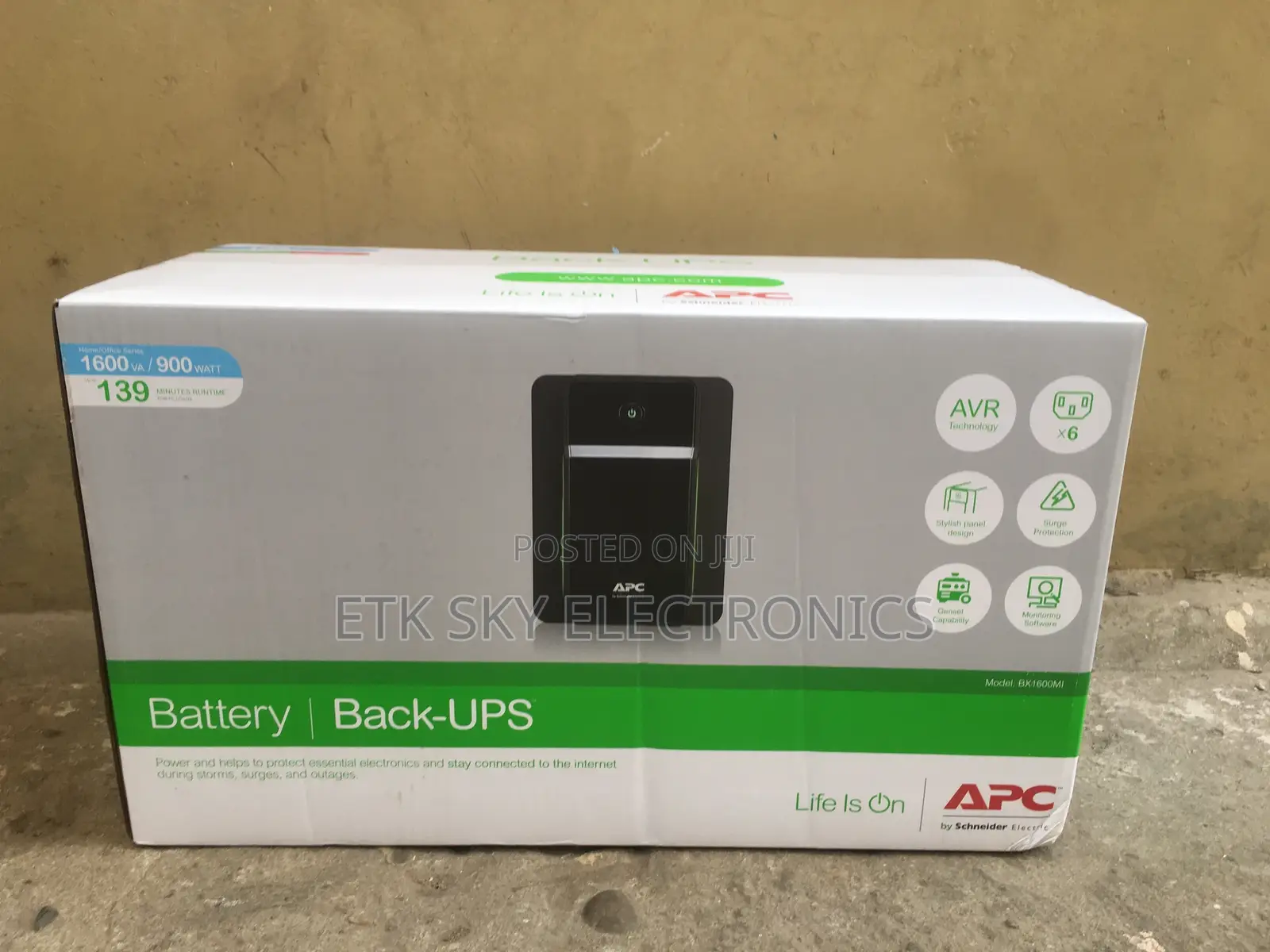 Apc Ups 1600va 900 Watts Easy Ups Bvx1600li-Gr