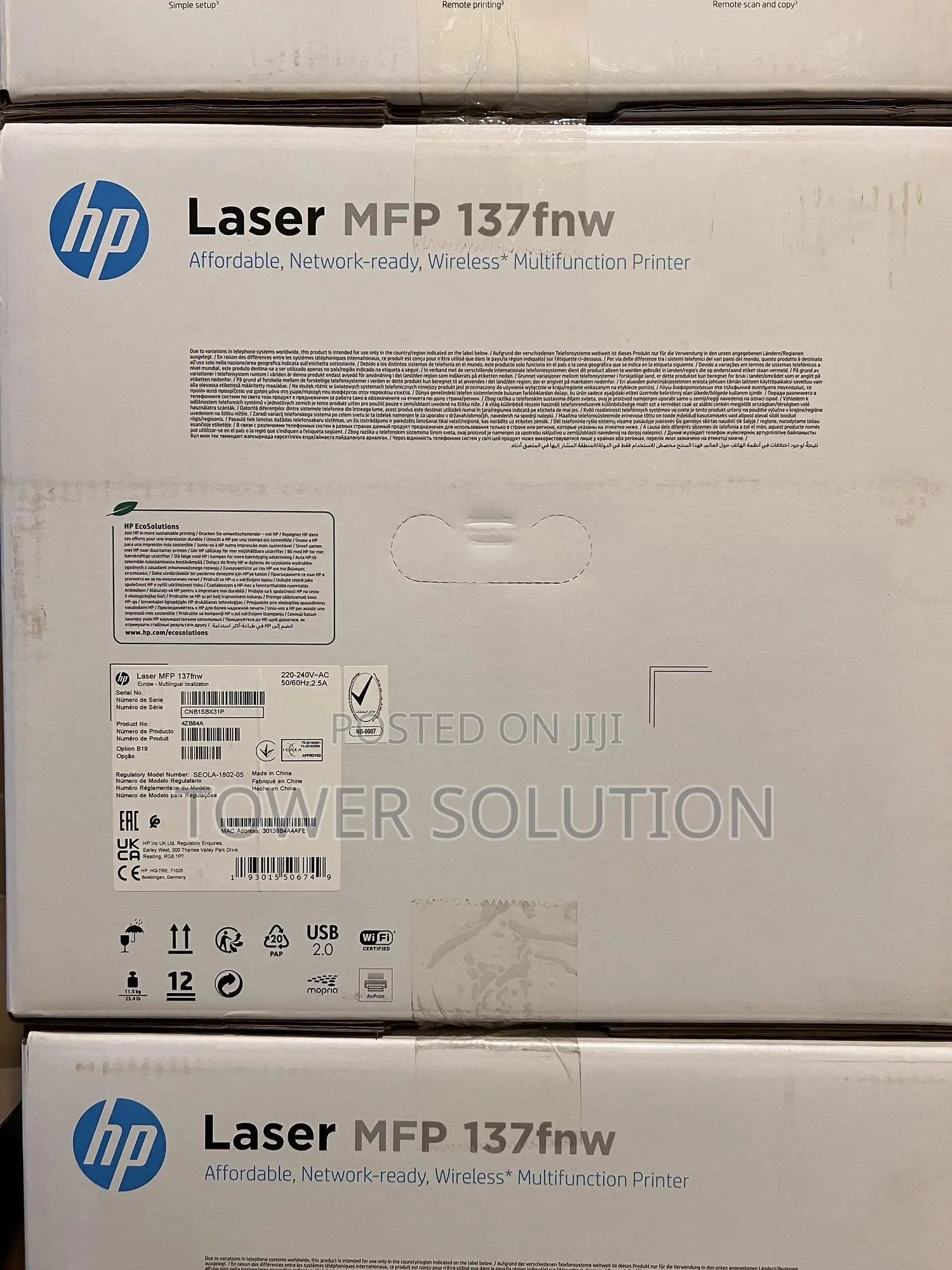 Hp Laser Mfp 137fnw Printer