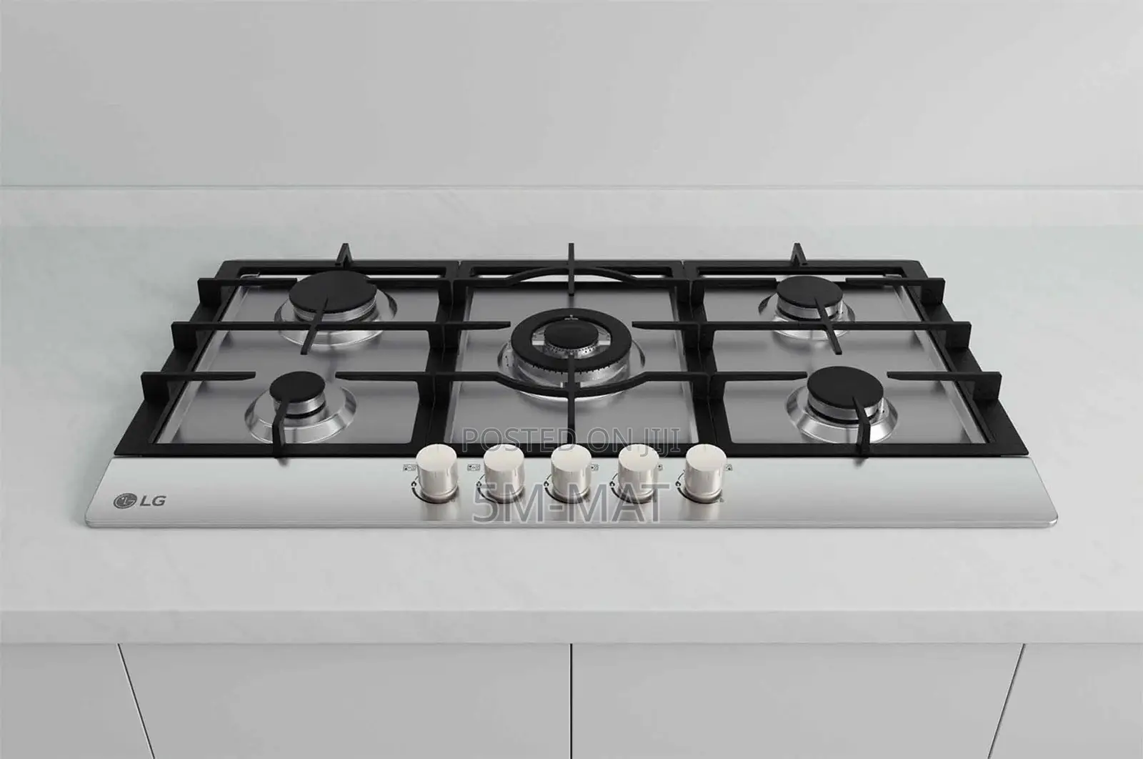 Lg 90cm Built in Gas Hob 5 Burners Stainless Cg5z3626s