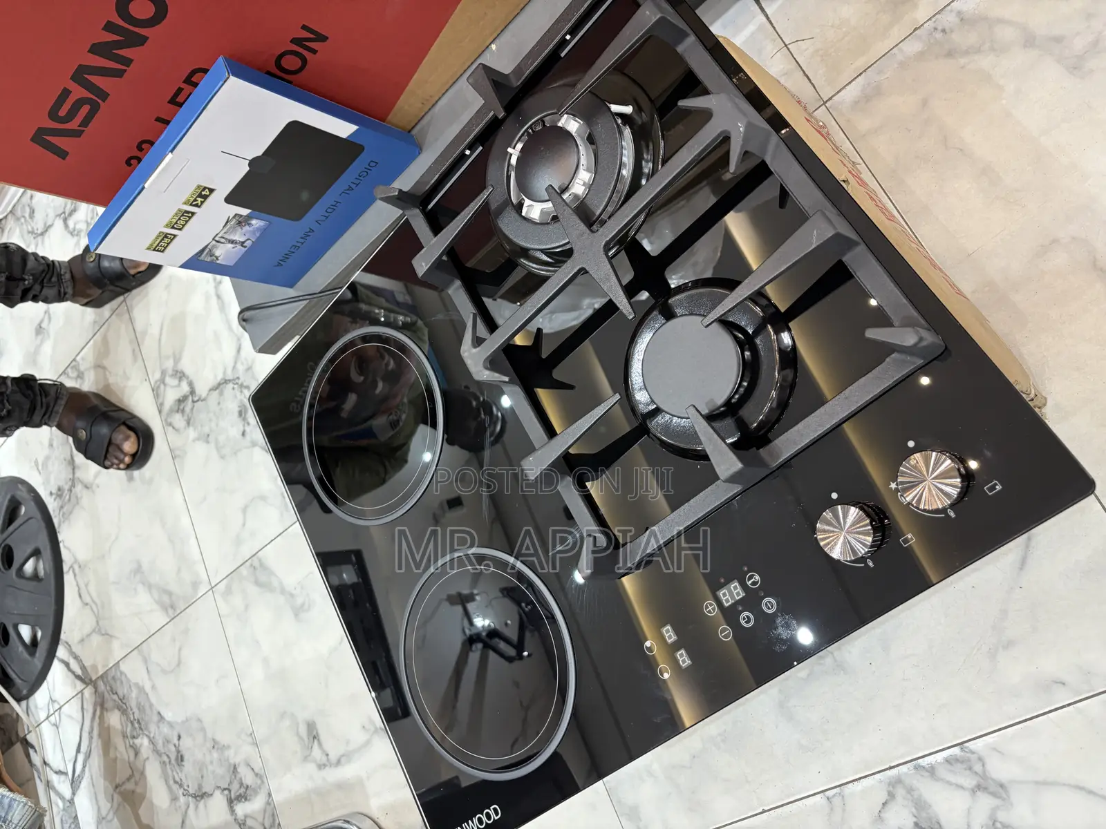 Buy Finest Kenwood 60cm Built in Tempered Glass 2 Gas + 2 Electric Hob
