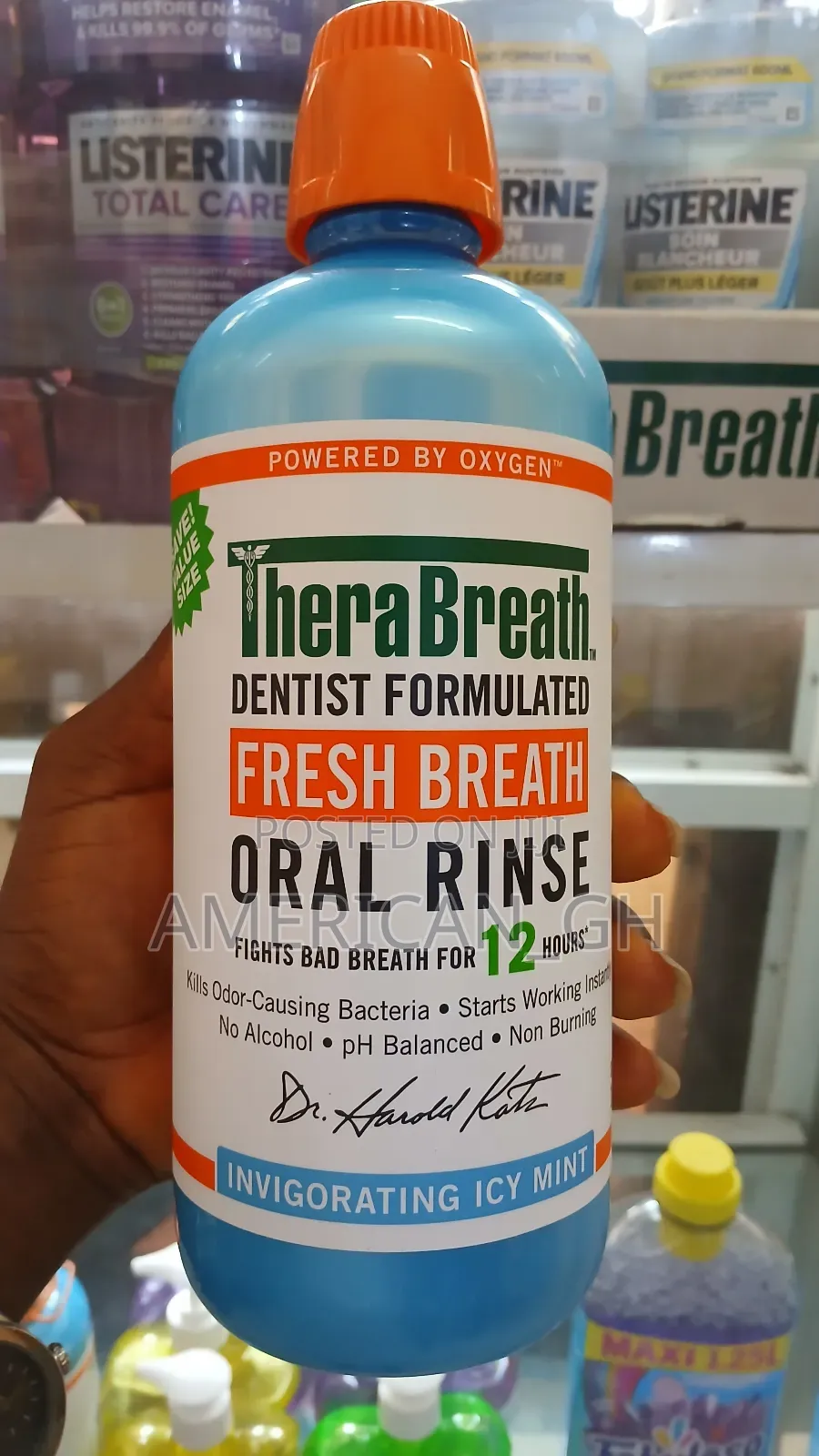 Therabreath Freshbreath Icy Mint, (Value Size) 1l