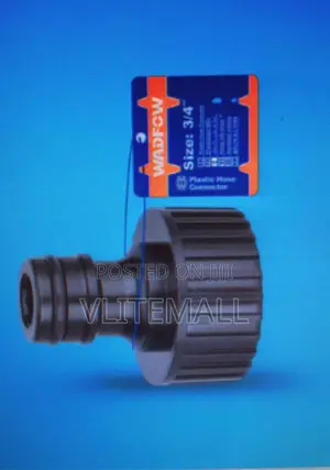 Wadfow 3/4" Plastic Hose Connector - Wqc8e34