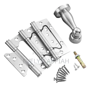 3pcs Door Hinges With Door Stopper
