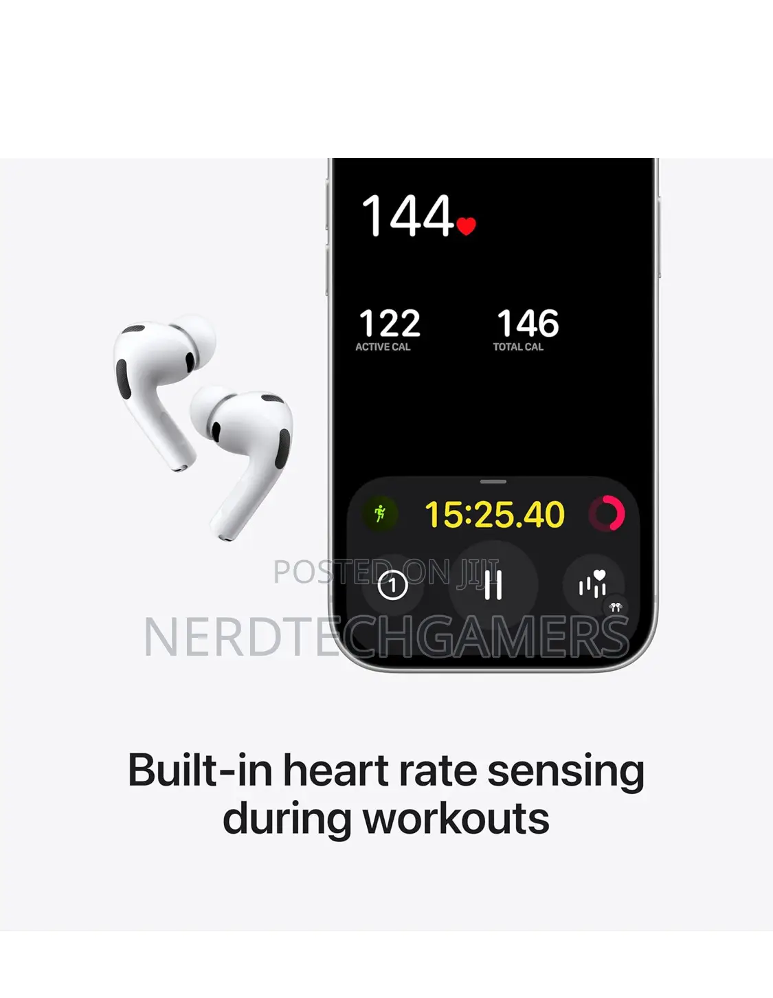 Apple Airpods Pro 3 Wireless Earbuds, Active Noise Cancellation