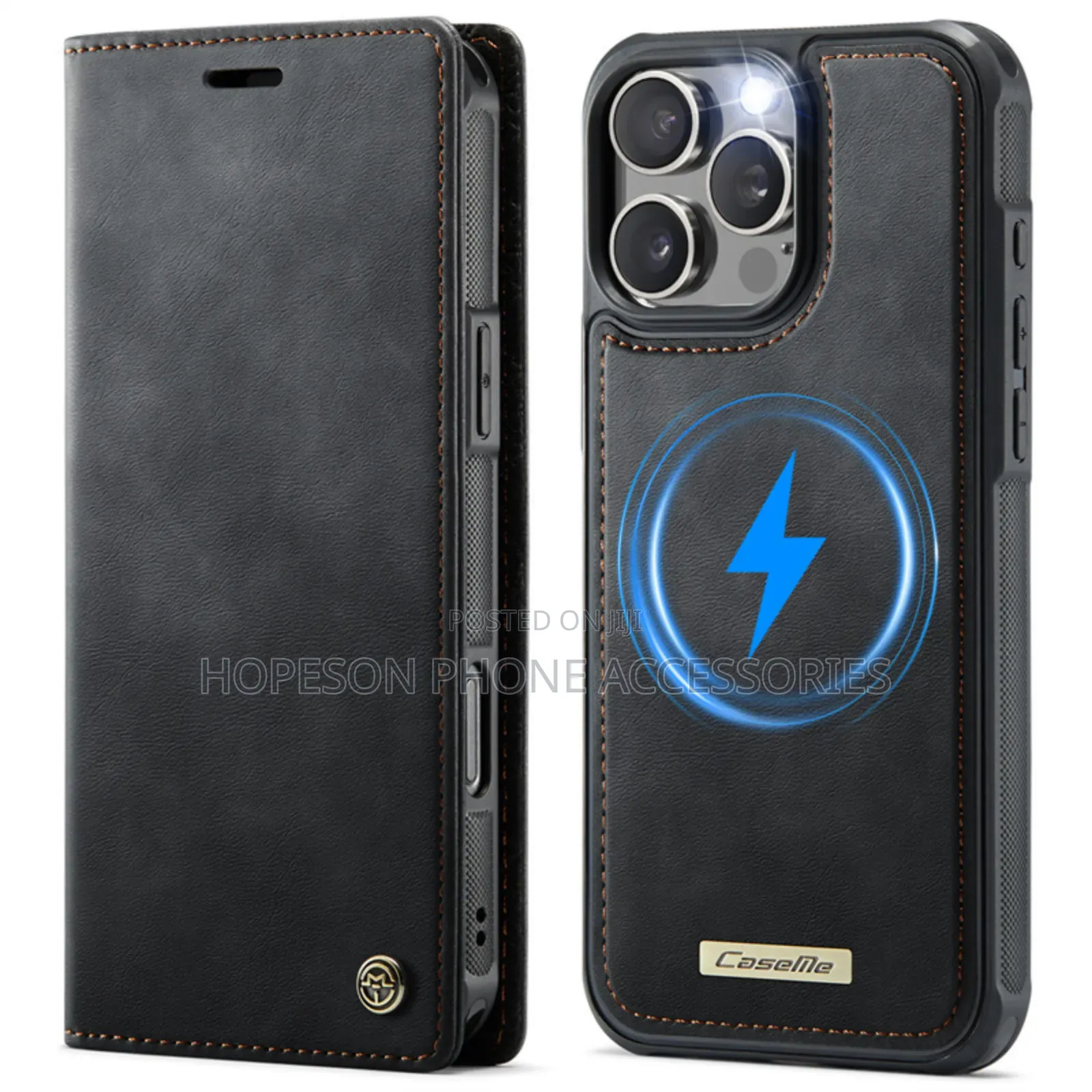 iPhone (2in1) Detachable High Quality Flip Leather Case With Wallet