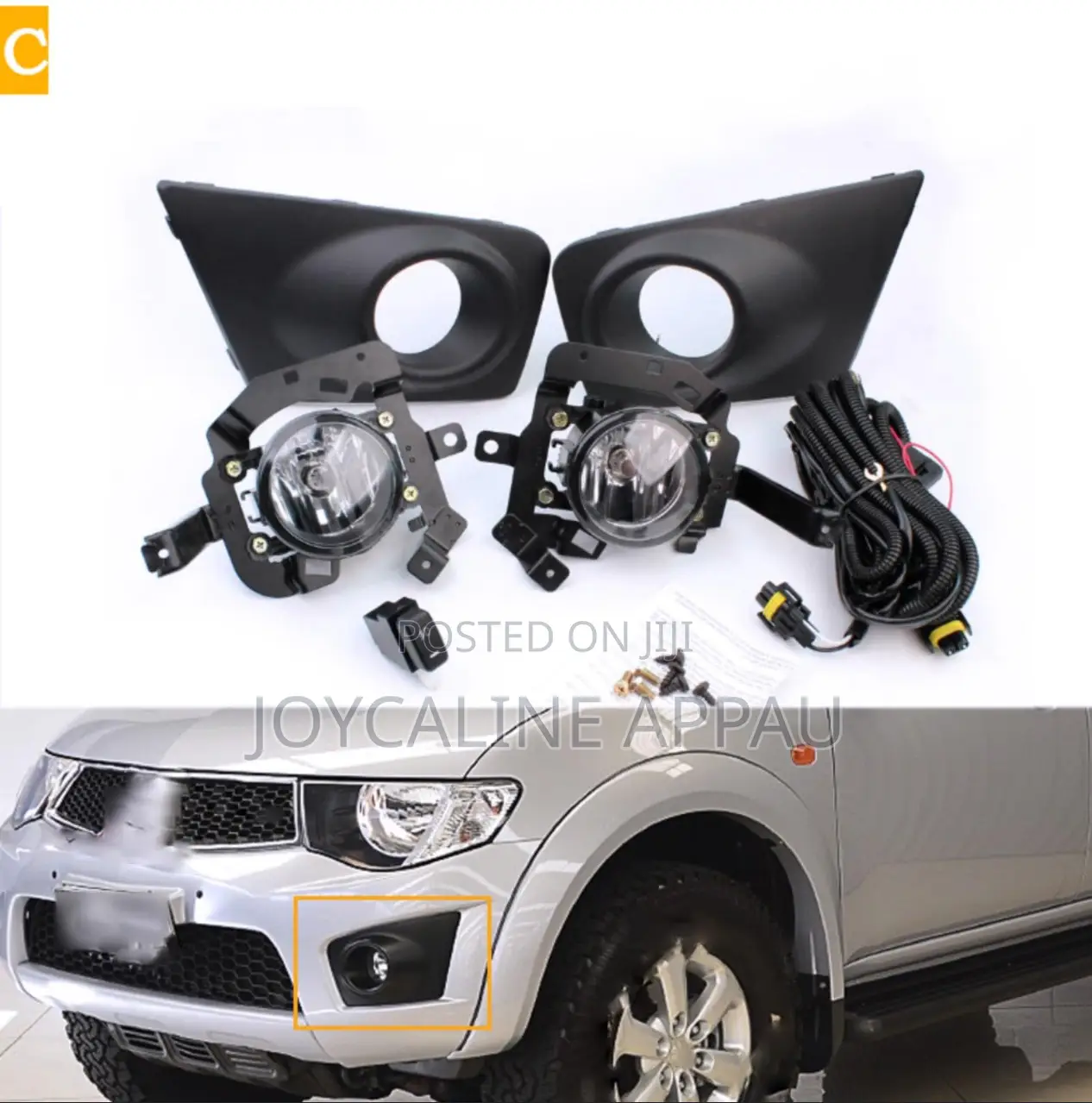 Mitsubishi Triton 2010 to 2013 Fog Light Complete