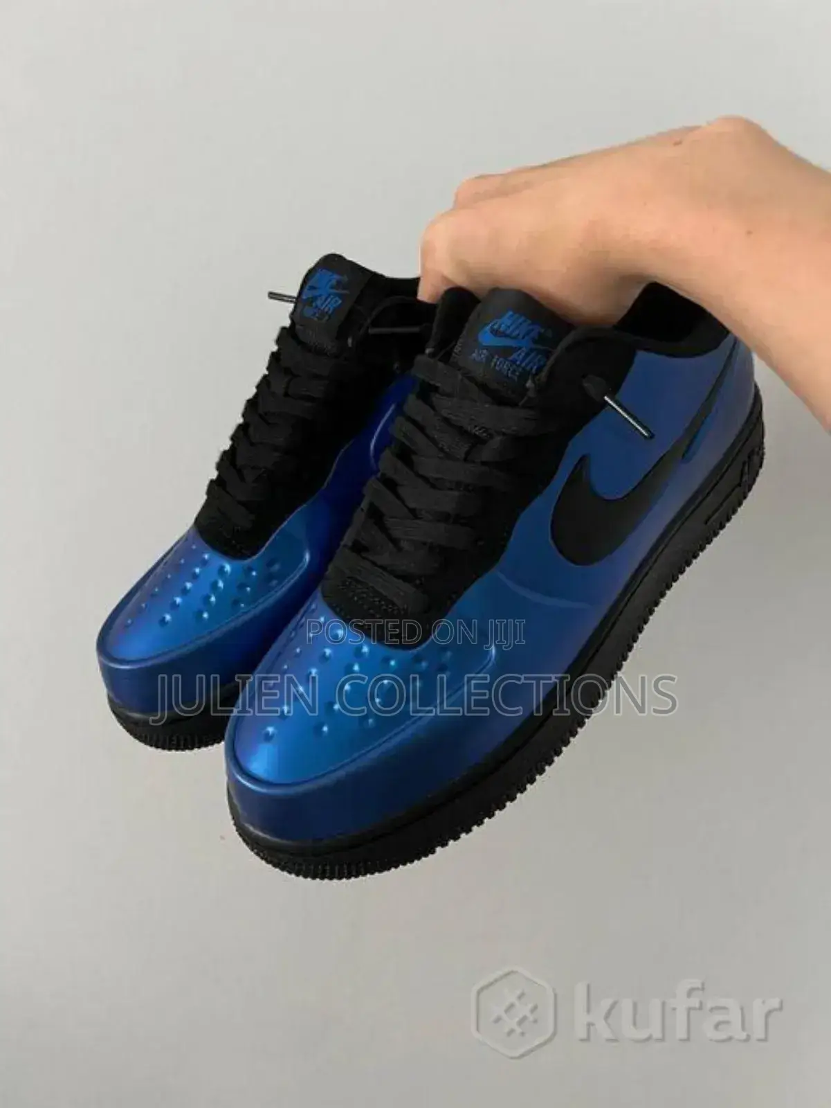 Nike Air Force Foamposite Black Blue