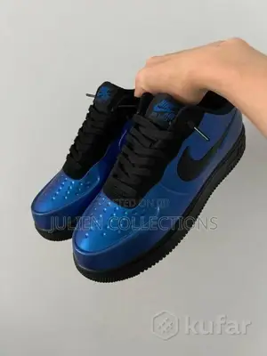 Nike Air Force Foamposite Black Blue