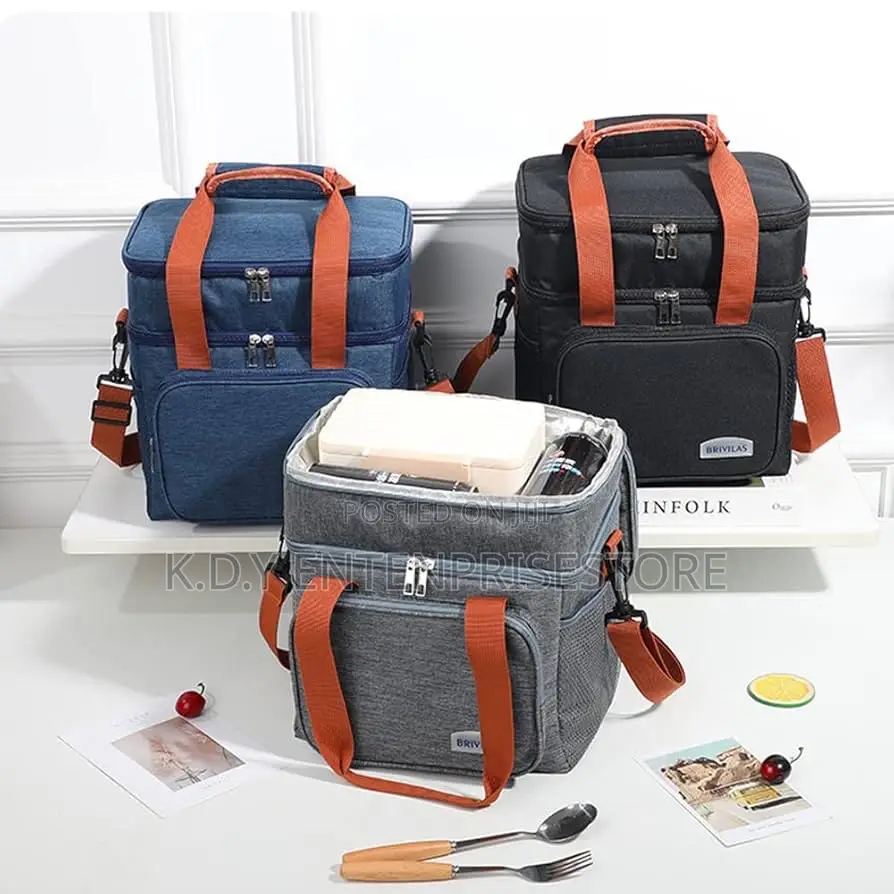 Dual Compartments Lunch Bag