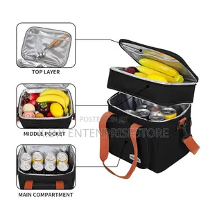 Dual Compartments Lunch Bag