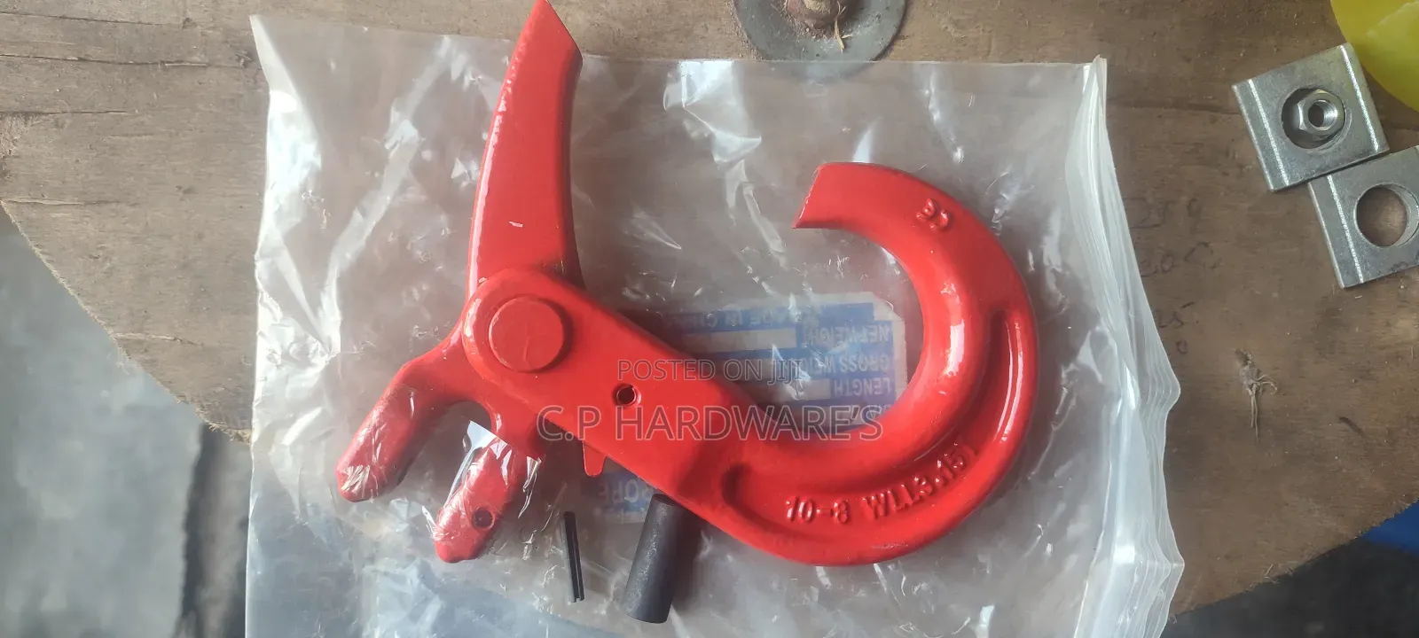 Clevis Self-Locking Hook, 10-8, 2.15tons