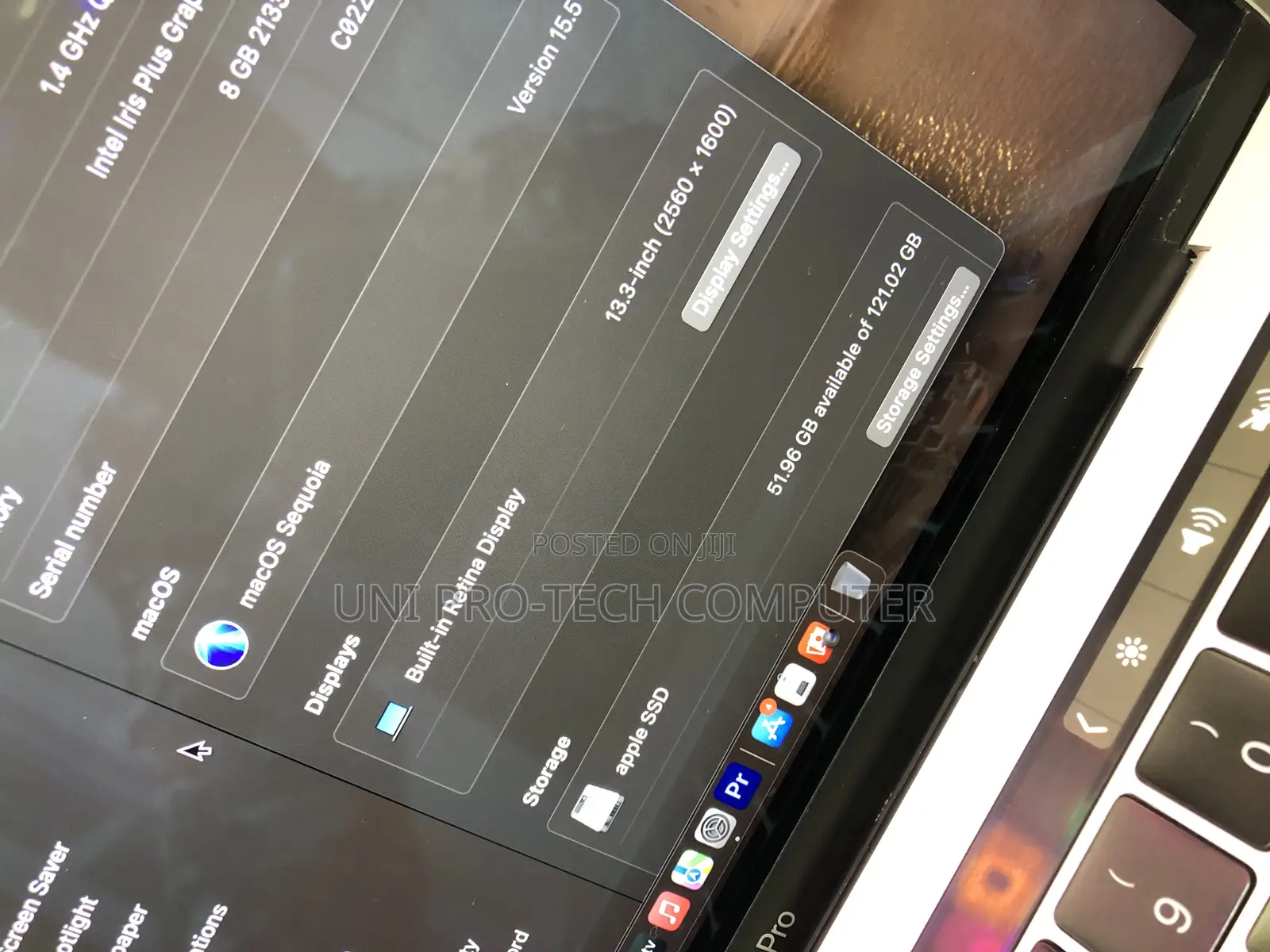 Laptop Apple MacBook Pro 2019 8GB Intel Core I5 SSD 128GB